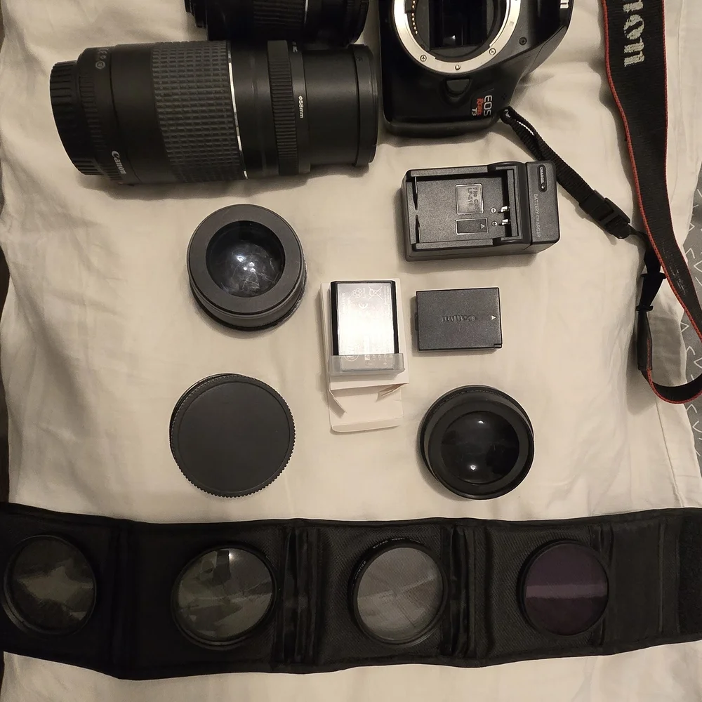 Canon Black DSLR Camera with LCD Screen